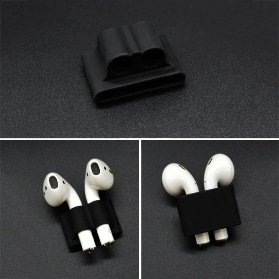 Silicone Anti-lost Bluetooth-compatible Earphone Protective Cover Holder for Apple AirPods