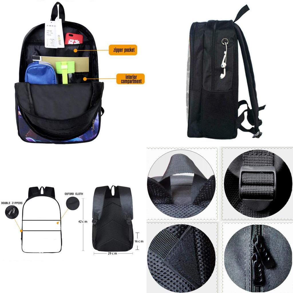 Durable Dab Panda School Backpack For Students Featuring Smooth Zipper And Easy-to-clean Material