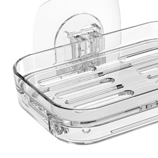 Wall Mounted Spice Rack Anti-Rust Waterproof Self Draining Soap Holder Bathroom Organizer Self Adhesive Kitchen Storage Rack