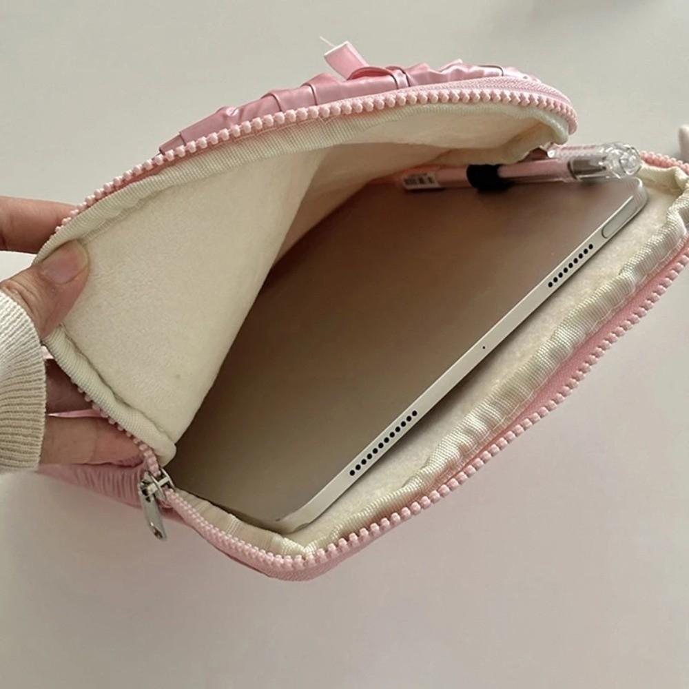 Waterproof Portable Laptop Bags Bow Notebook Sleeve Simple Laptop Case Women's Bag