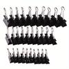 60pcs of Black Metal Binder Photo Stationery Paper Clip Office Supplies