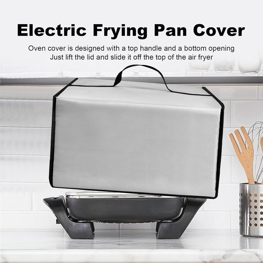 Cover Electric Frying Pan Cover Heavy Duty Waterproof Heat-Resistant Nylon Covers Case for Make Take Oven