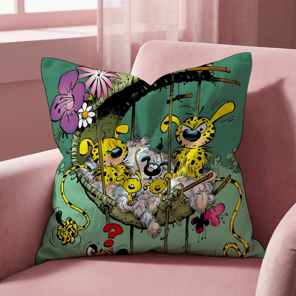 M-Marsupilami CARTOON Kissenbezug Mehrzweck-Kissenbezug für Zuhause & Auto - Wendbar, Weich & Langlebig für den täglichen Gebrauch