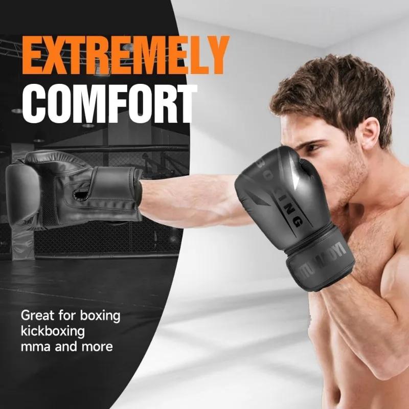 Pro Boxing Gloves for Boxing and MMA Training Fight Gloves for Men and Women Muay Thai Kickboxing and Heavy Bag Workout Gloves