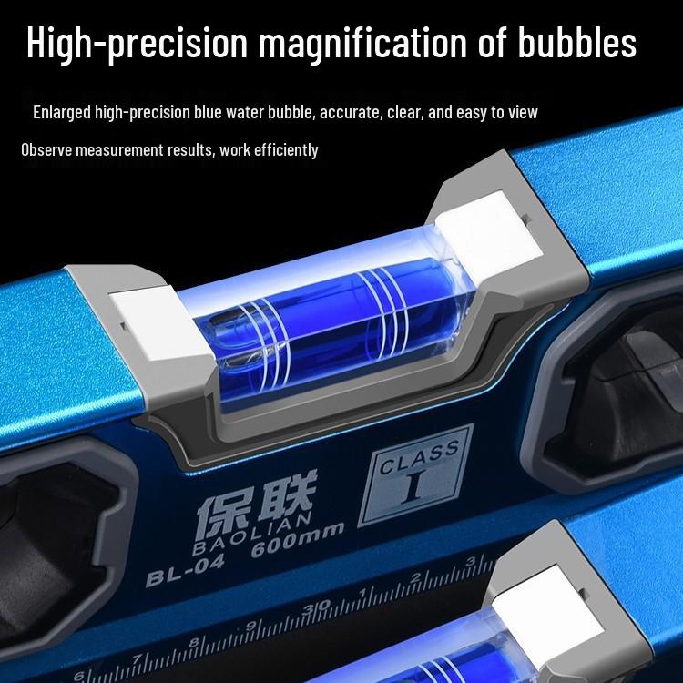 Aluminum Alloy Magnetic Spirit Level and Tape Measure Tool