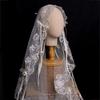 Bowknot Design Lace Veil with Comb Wedding Veil Graceful Bridal Veil for Women  Wedding Ceremony