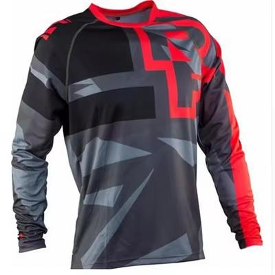 Frühling Herbst Langarm Herren T-Shirt Mountainbike Mtb T-Shirts Offroad Dh Motorrad Motocross Sportbekleidung Herren Kleidung