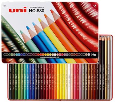 Mitsubishi Pencil Colored Pencils K88036CP 36 Colors for Elementary School Students