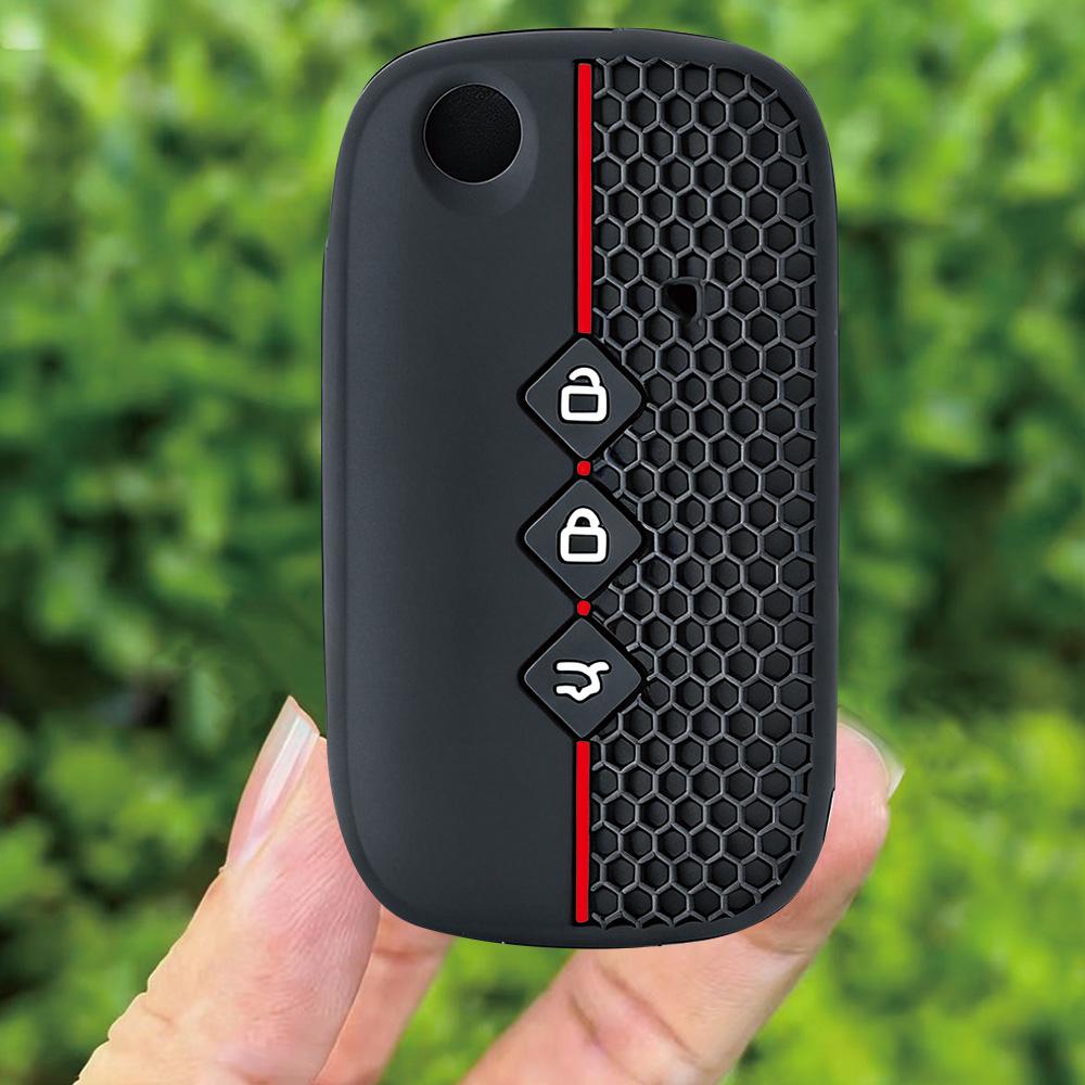 

Silicone Remote Car Key Case for Wuling Hongguang S Baojun 510 730 360 560 RS-5 530 630 Chevrolet Aveo Trax Groove Captiva 2025 чёрный