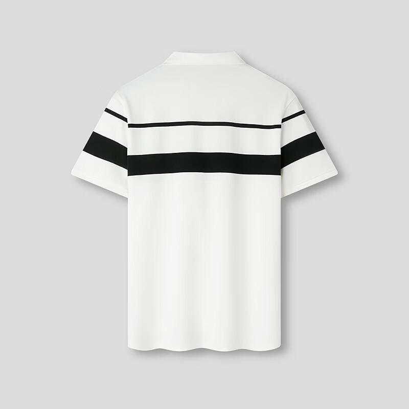 HLA Men's Lightweight Business Contrast Stripe Polo Shirt