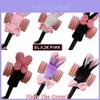 Suporte Rosa Coreano Luz Cover Pelúcia Envolvente Lisa Bastão Brilhante Preto