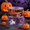 Pumpkin Halloween Decorative Ribbon Beads Wooden Halloween Packaging Gift Box Ribbon Handmade Ghost DIY Ribbon Strips