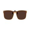 Non-polarized Foldable Clip On Sunglasses Fashion Lightweight Folding Square Sunglasses Clips