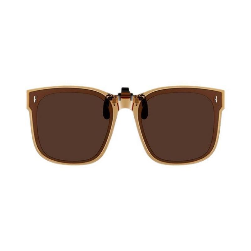 Non-polarized Foldable Clip On Sunglasses Fashion Lightweight Folding Square Sunglasses Clips