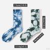 Pair Tie-dyed Crew Hipster Printed Socks