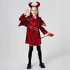 Nový halloweenský punkový kostým Imp kostým pro hraní rolí Ďábel Satan dětské pódiové vystoupení