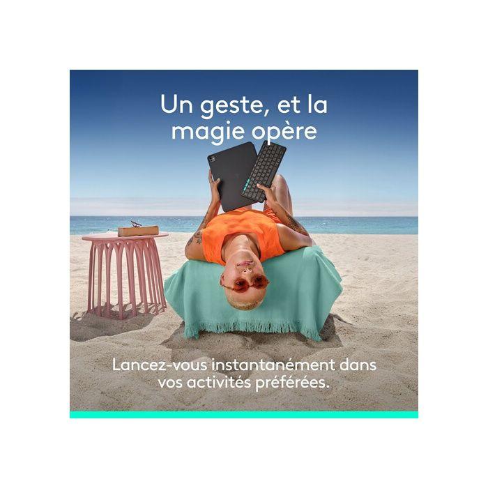 Accessoires Tablette Logitech Flip Folio, étui clavier pour iPad Pro 13 pouces (M4) et iPad Air 13 pouces (M2 et M3) (2024, 2025) -