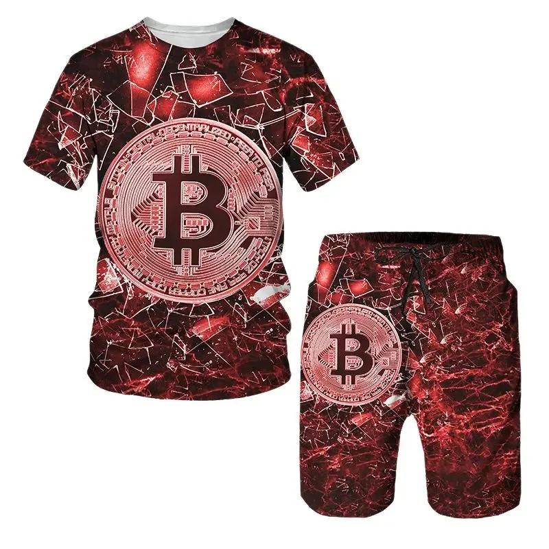 

Чоловіча 3D футболка Bitcoin Standard, Тренувальний комплект, Куртка, Повсякденний одяг, Мода S