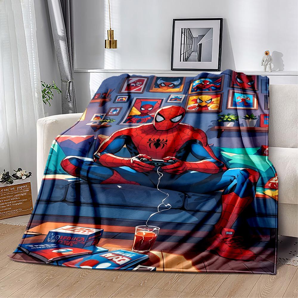 1pc Spider-Man: Scarlet Spider blanket Soft and Warm for Sofa Office Camping Travel Livingroom Great Gift for Friends and Family Comfortable
