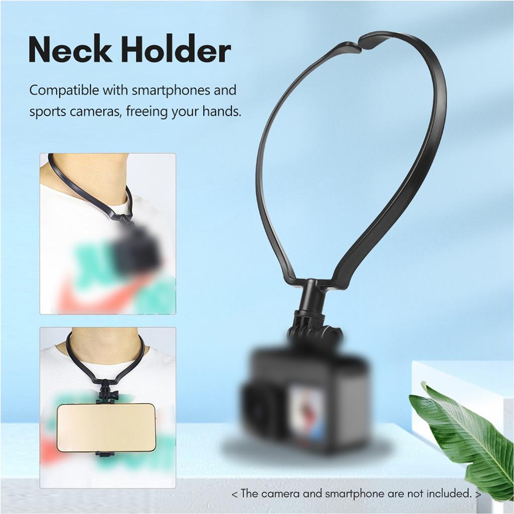 Sports Camera Accessory Set Chest Strap Mount + Head Strap + Neck Holder + Phone Holder for Cycle Hiking Boating Travel