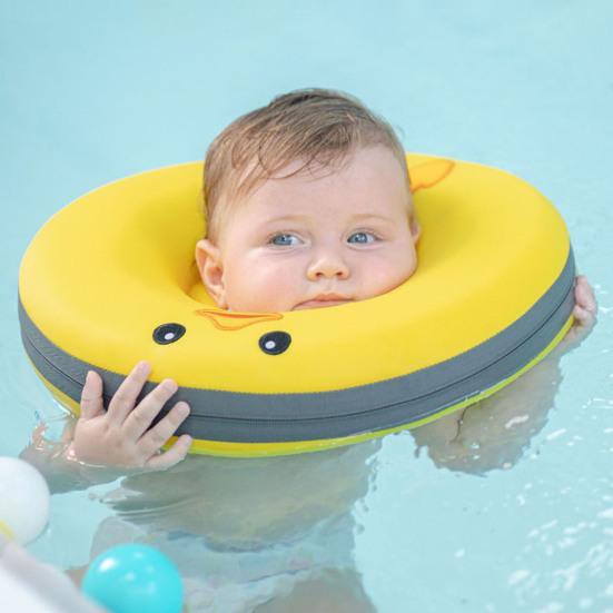 Baby Swim Neck Float Non-Inflatable Anti-overturn Adjustable Summer Swimming Pool 0-6 Months