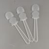 10Pcs Portable Hand Fan Handle Transparent Kindergarten Fan Handle  Fan Handle Replacement