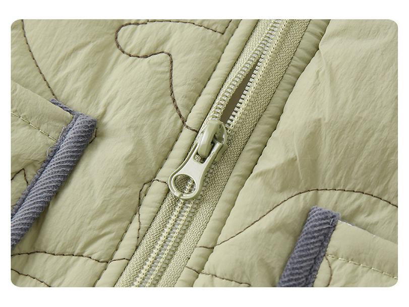 Baby Boys' Quilted Hooded Romper - Autumn/Winter Fashion Onesie