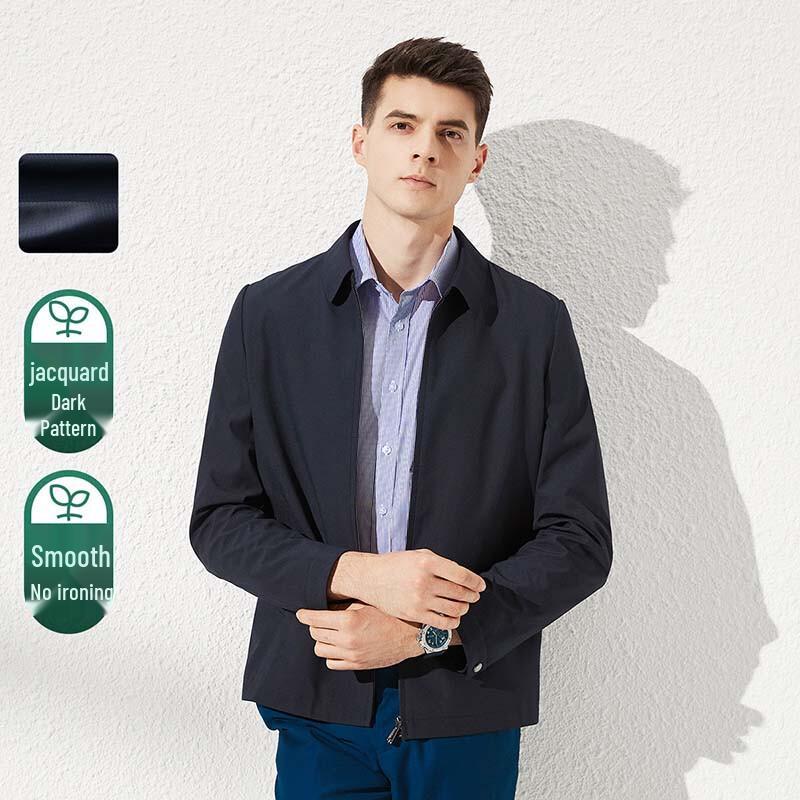 

Shanshan Men s Business Casual Lapel Zipper Jacket XXXL