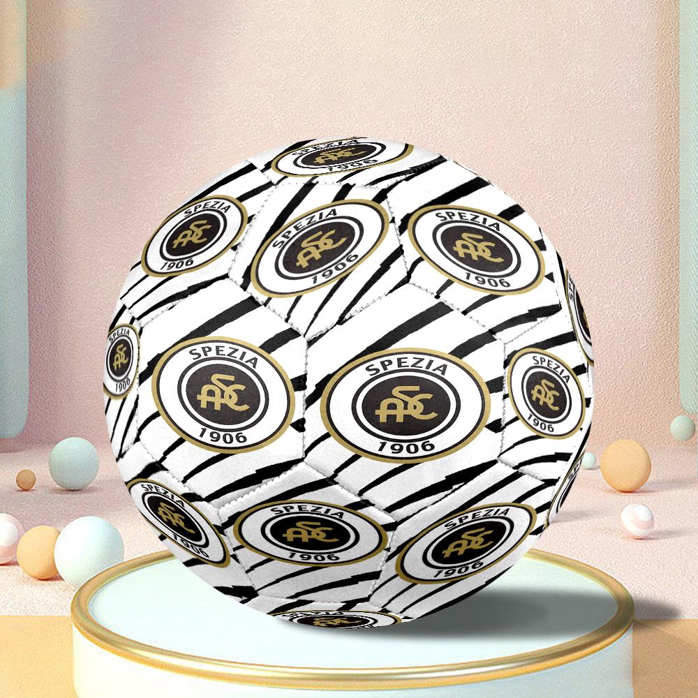 Spe-zia 1906 Emblem Size 5 Soccer Balls, Anti-Slip, Protective Football, Outdoor Sport, a Unique Gift Suitable for him/her, Birthdays