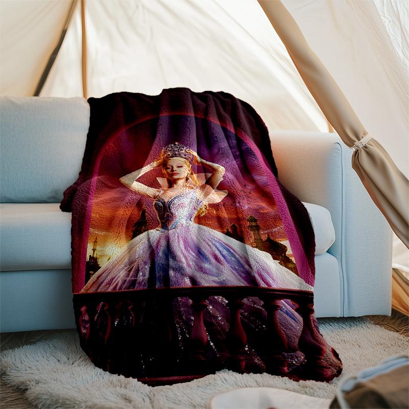 Theme Printed Blanket Perfect For Couch Bed Travel Outdoor Use Machine Washable Cozy Durable