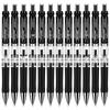 Deli 0.7mm Black Ret Retractable Gel Pen, 12-Pack