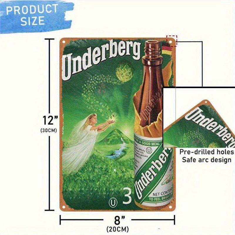 Vintage Drink Theme Metal Wall Panels for Bar Restaurant Kitchen Decor