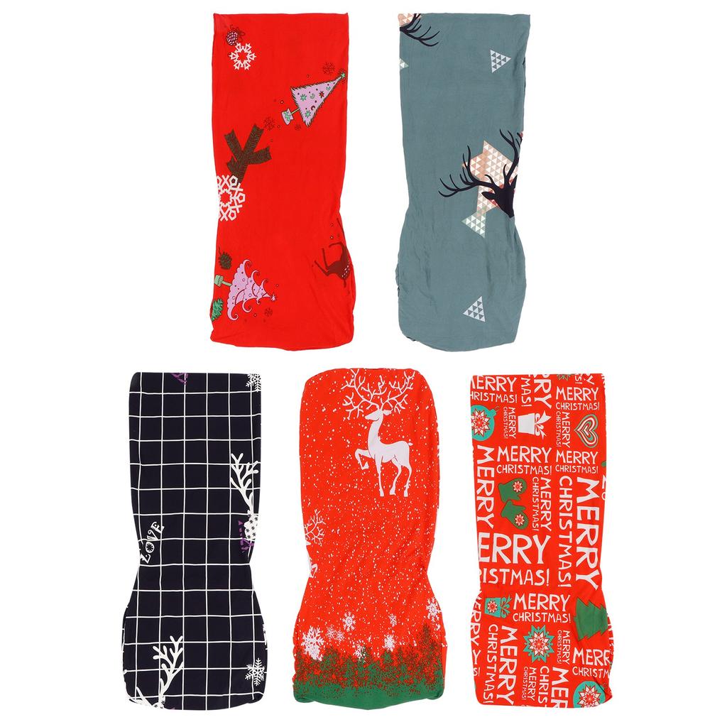 Christmas Chair Cover Dining Chair Protecting Slipcover Elastic Chair Cover Furniture Decor