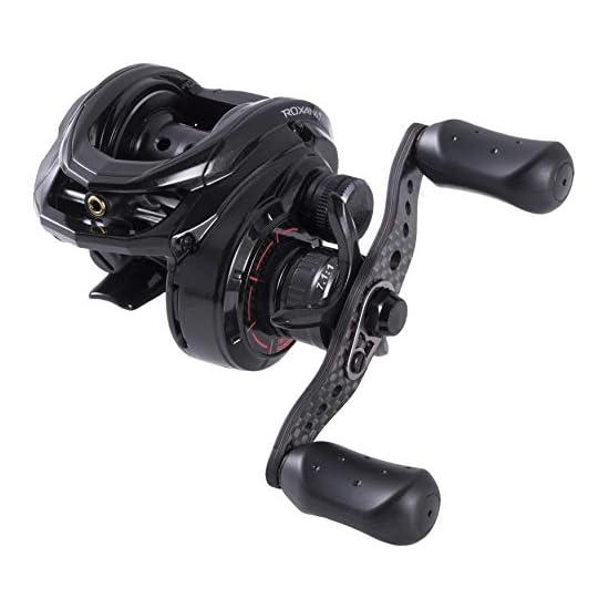 AbuGarcia ROXANI7-L Left Handle High Gear Baitcasting Reel Carbon Handle Saltwater Compatible
