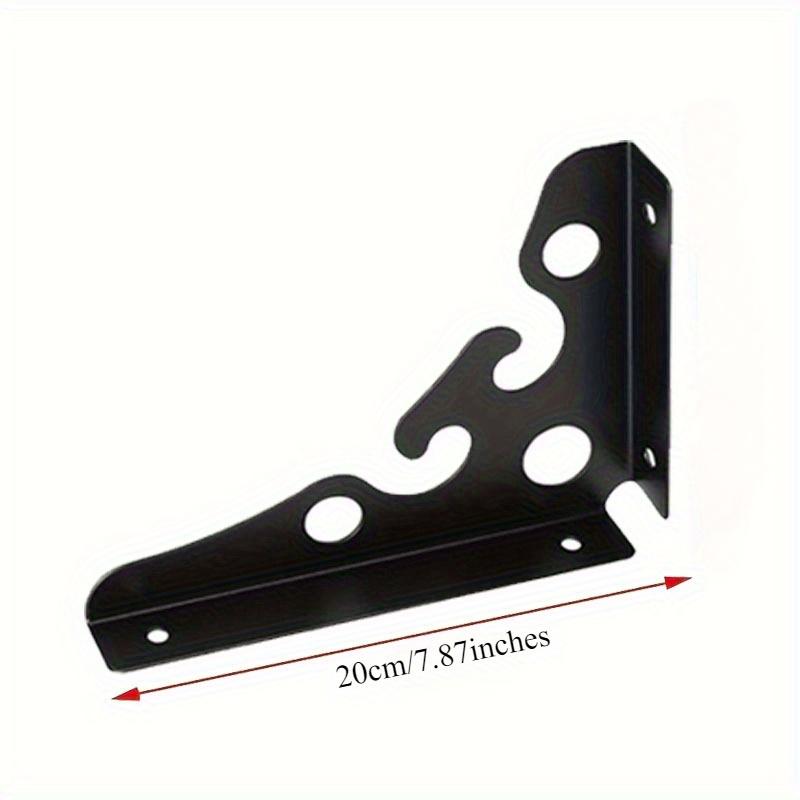 4pcs 90 Degree Triangle Shelf Bracket Bench Table Support Wall Mounted Heavy Duty Solid Bracket Storage Rack