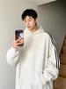 Men's Oversized Three Stripes Hoodie: Trendy Autumn Casual Wear
