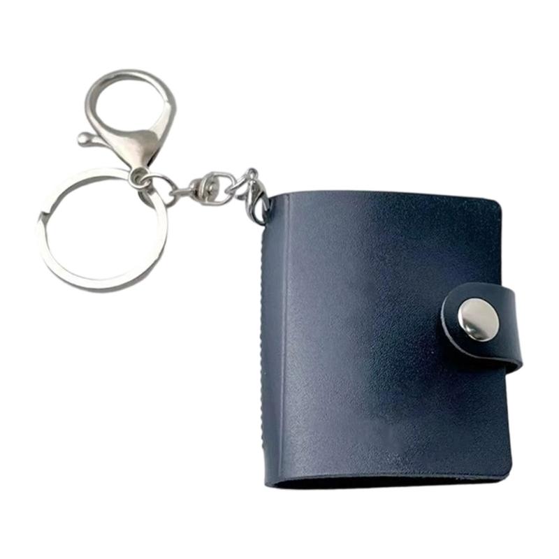 Photocard Binder Album Mini Photo Album with Keychains Mini Photo Card Books Holder with Pendants DIY Keychian 40 Pocket