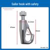 Steel Wire Rope Lock Feeder Safety Hook with Buckle for Picture Hanging
