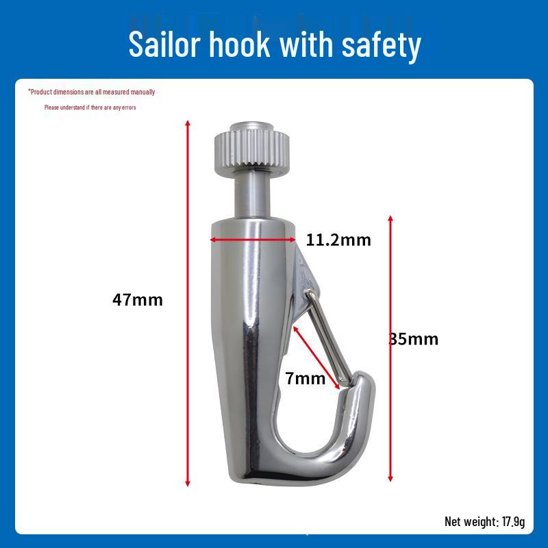 Steel Wire Rope Lock Feeder Safety Hook with Buckle for Picture Hanging