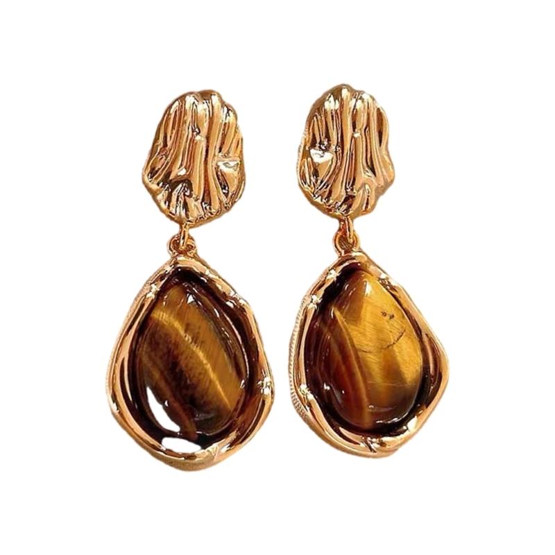 Trendy Amber Earrings Portable And Comfortable For Long Time Wearing