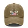 [Patriotic Baseball Cap] 2025 Gulf Of AMERICA Print Adjustable Hat Vintage Washed Polyester - Unisex Casual Outdoor Sports Gift For July 4Th