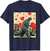Valentines Day Japanese Monster Hearts Kaiju Unisex T-Shirt