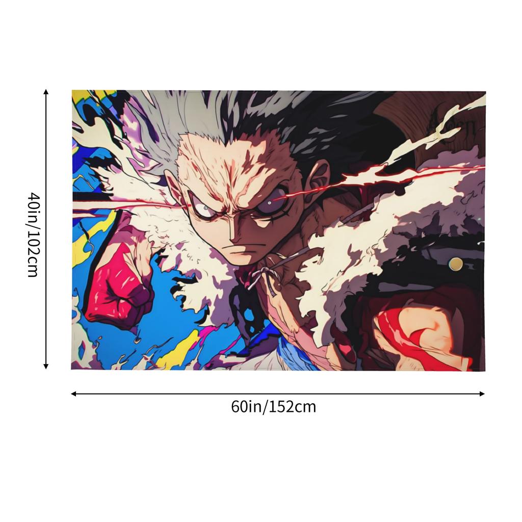 Cutecore Anime One Pieces Tapestry Bedroom Decoration Luffy Gear 4 Wall Hanging Blanket Tapestry Cool Stuff For Room