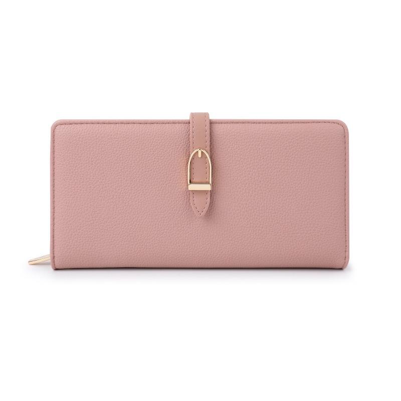 Imitation Cowhide Women's Long Wallet Portable Clutch Bag 20*10.5cm