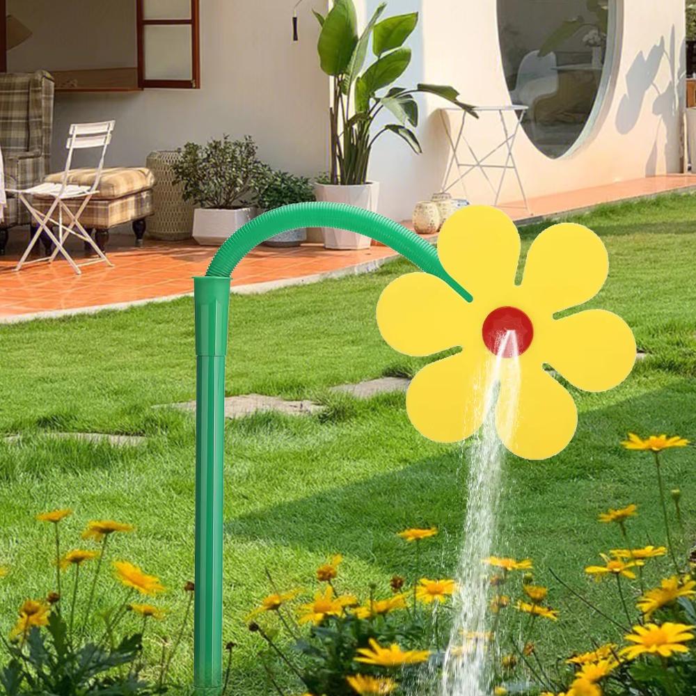 Bewässerungssprenger Blumenform Tanzende Gänseblümchen Sprenger 720 Rotierendes Wassersprühspielzeug für Hof Rasen Bewässerung Bewässerungswerkzeuge