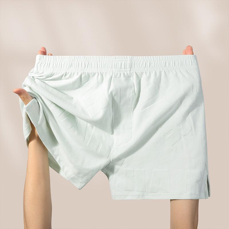 Calças Boxer de Algodão Casual para Homem - Confortáveis, Respiráveis, Ajuste Solto, Roupa de Casa Moderna