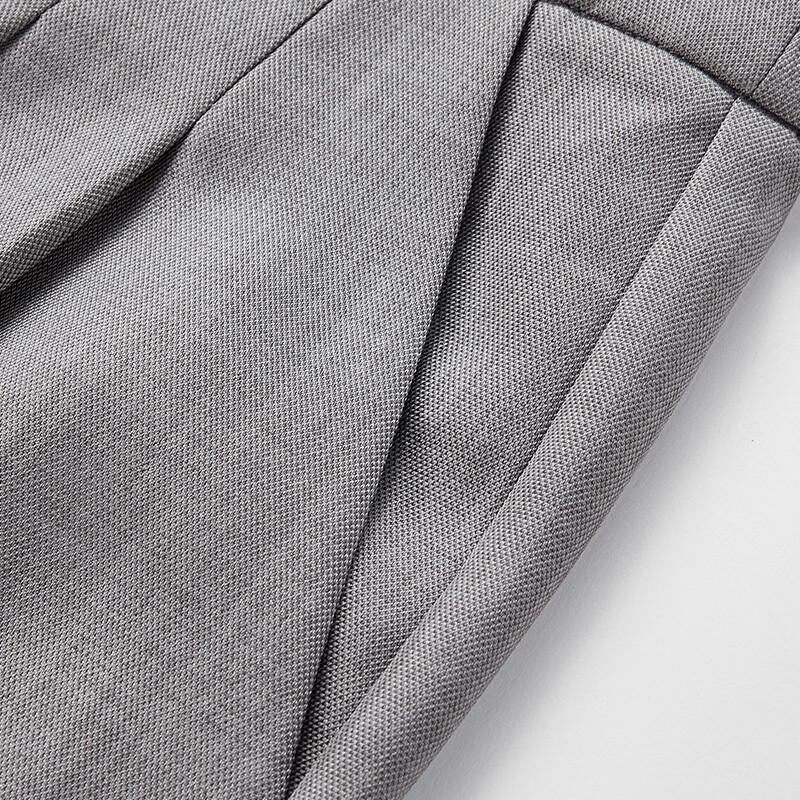 Xiangying Women's Gray Vest & Wide-Leg Suit Set