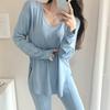 New Arrivals Open RUn Women U Neck Loose FiT Long Sleeve T shirT