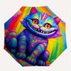 1pc Colorful Cat Automatic Open/close Folding Compact Umbrella, 8-Rib Sturdy Canopy, Lightweight Portable, Commuting Use, Gift, 118