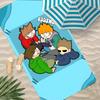 E-Eddsworld Handtuch Mikrofaser Strandtuch, Schnelltrocknend, Sandfrei, Ultrafeine Faser, Super Weich.